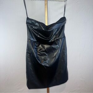 Black leather Altar’d State mini dress